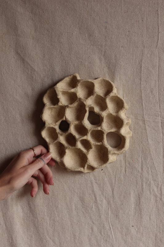 7" Gathered Earth Sculptural Wall Art