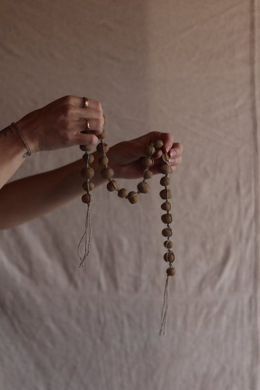 34" Gathered Earth Ancient Bead Strand