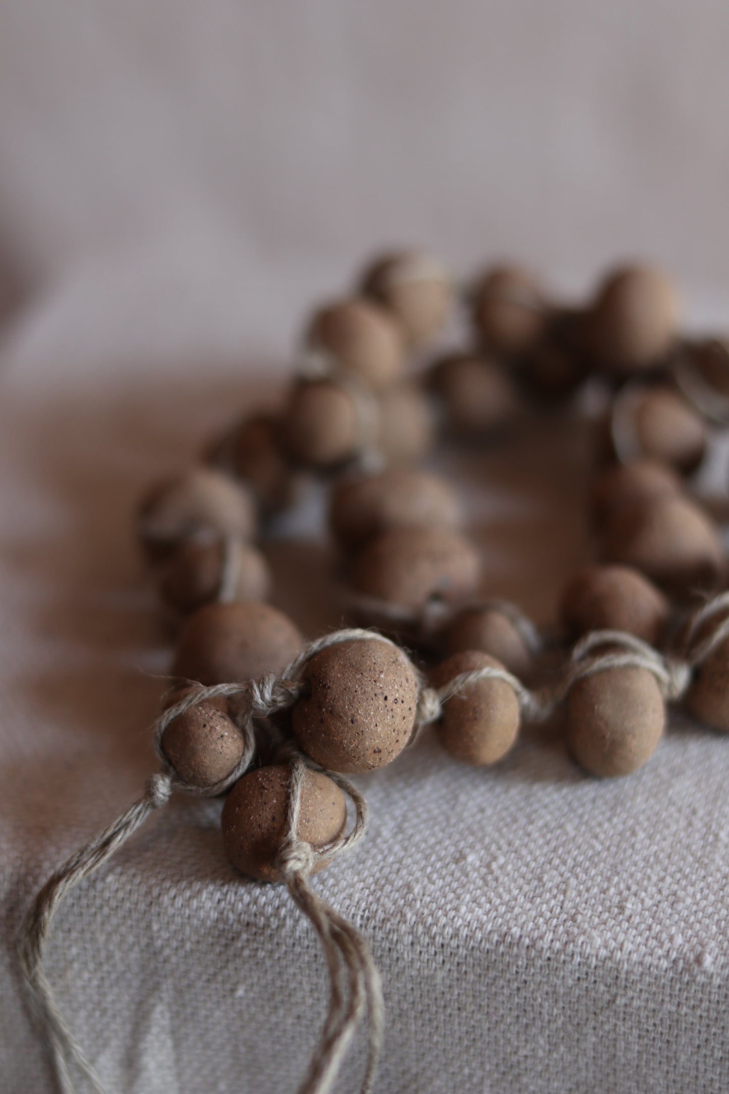 34" Gathered Earth Ancient Bead Strand