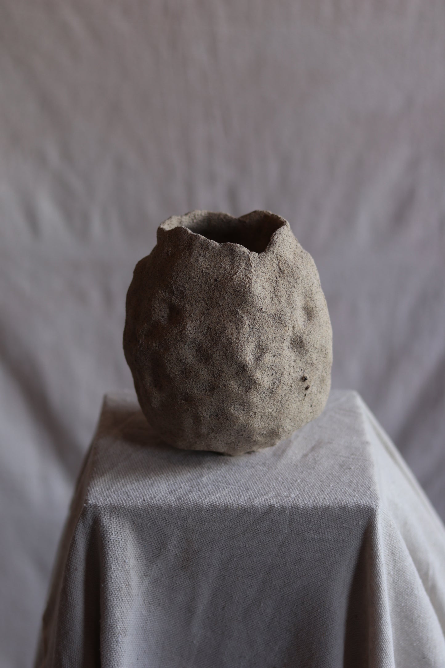 6" Gathered Earth Vessel