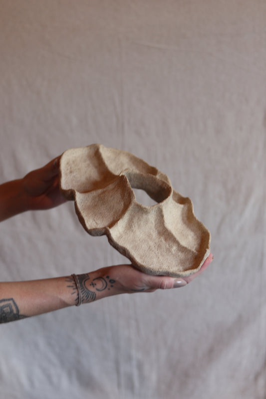 10" Gathered Earth Sculptural Dish