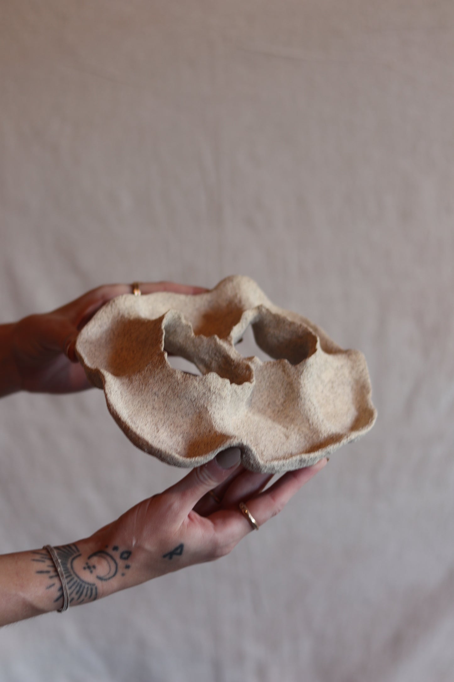 8" Gathered Earth Sculptural Dish