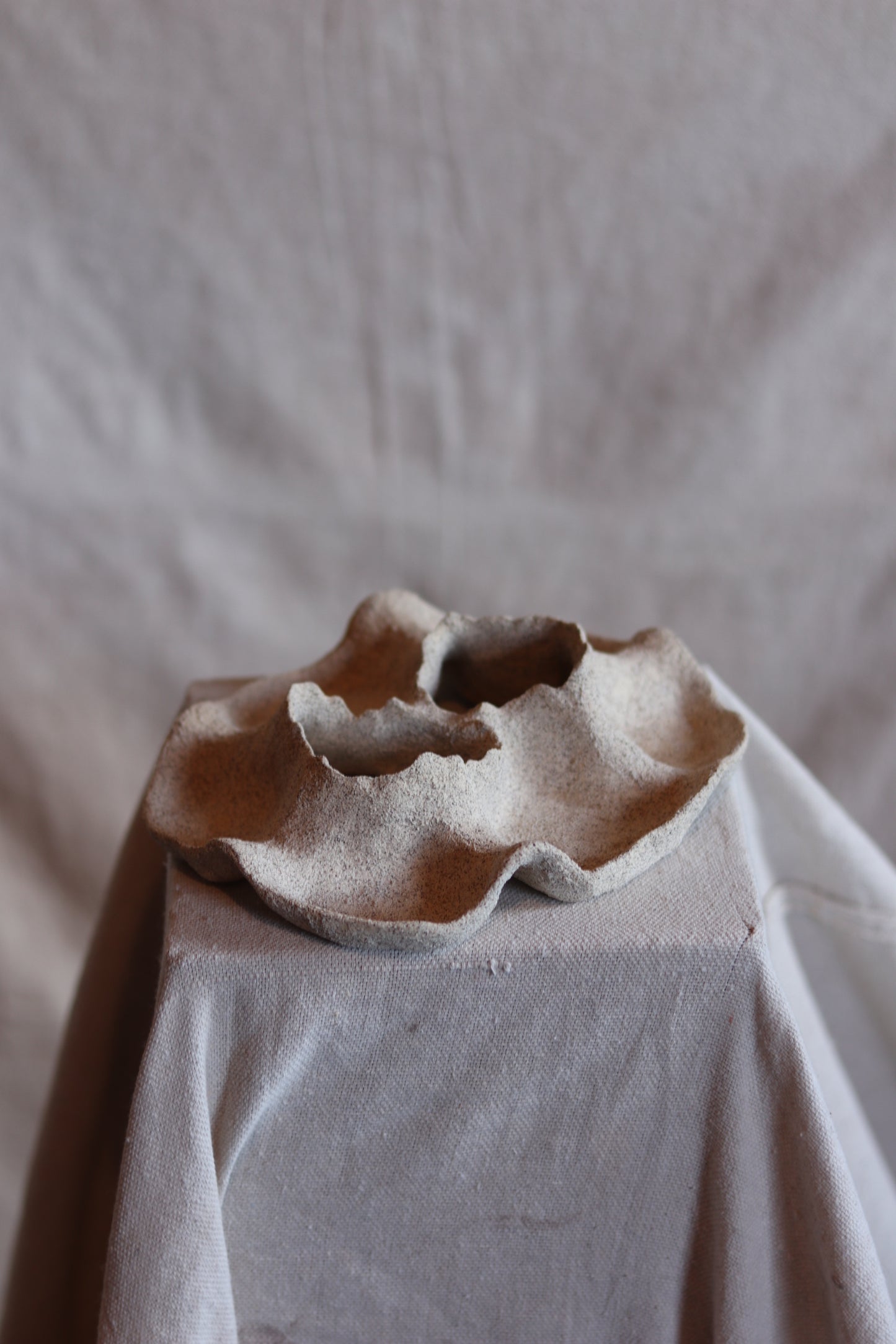 8" Gathered Earth Sculptural Dish