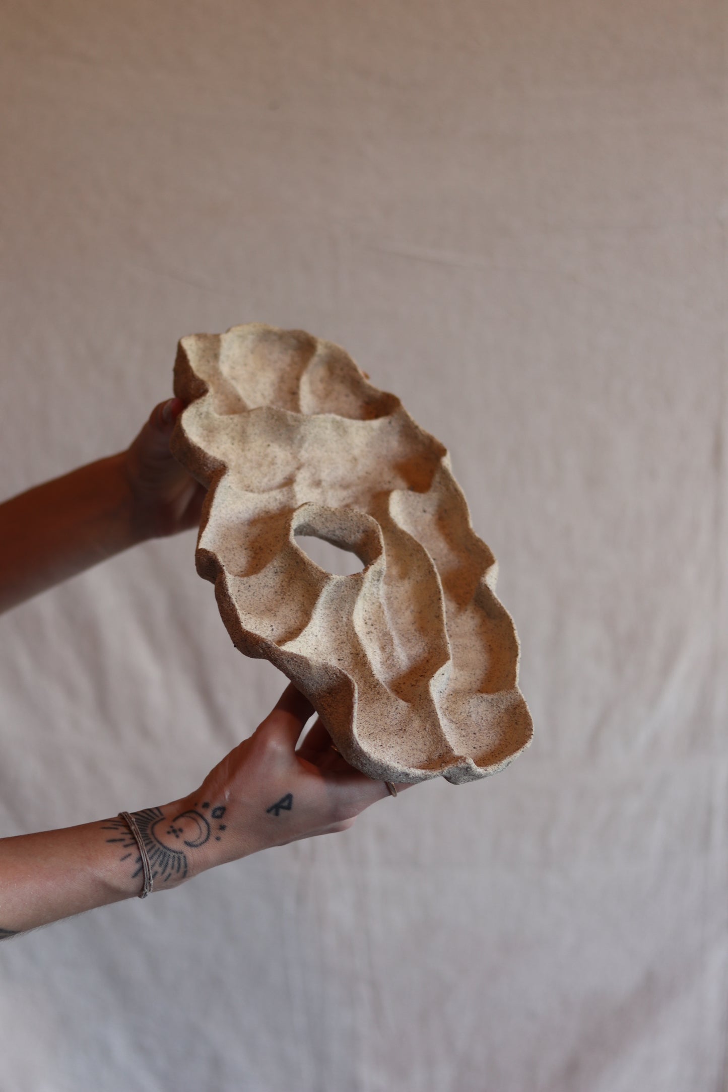 11" Gathered Earth Sculptural Dish