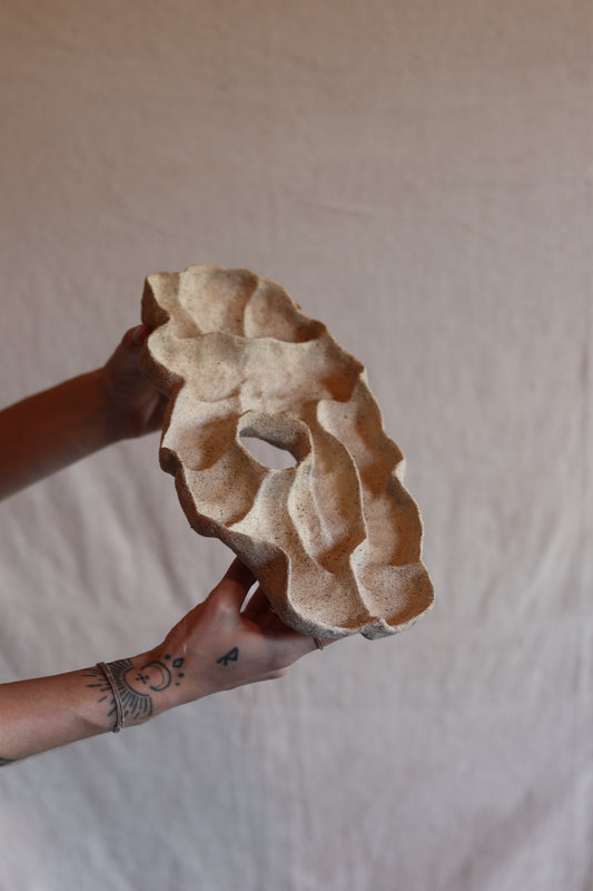11" Gathered Earth Sculptural Dish