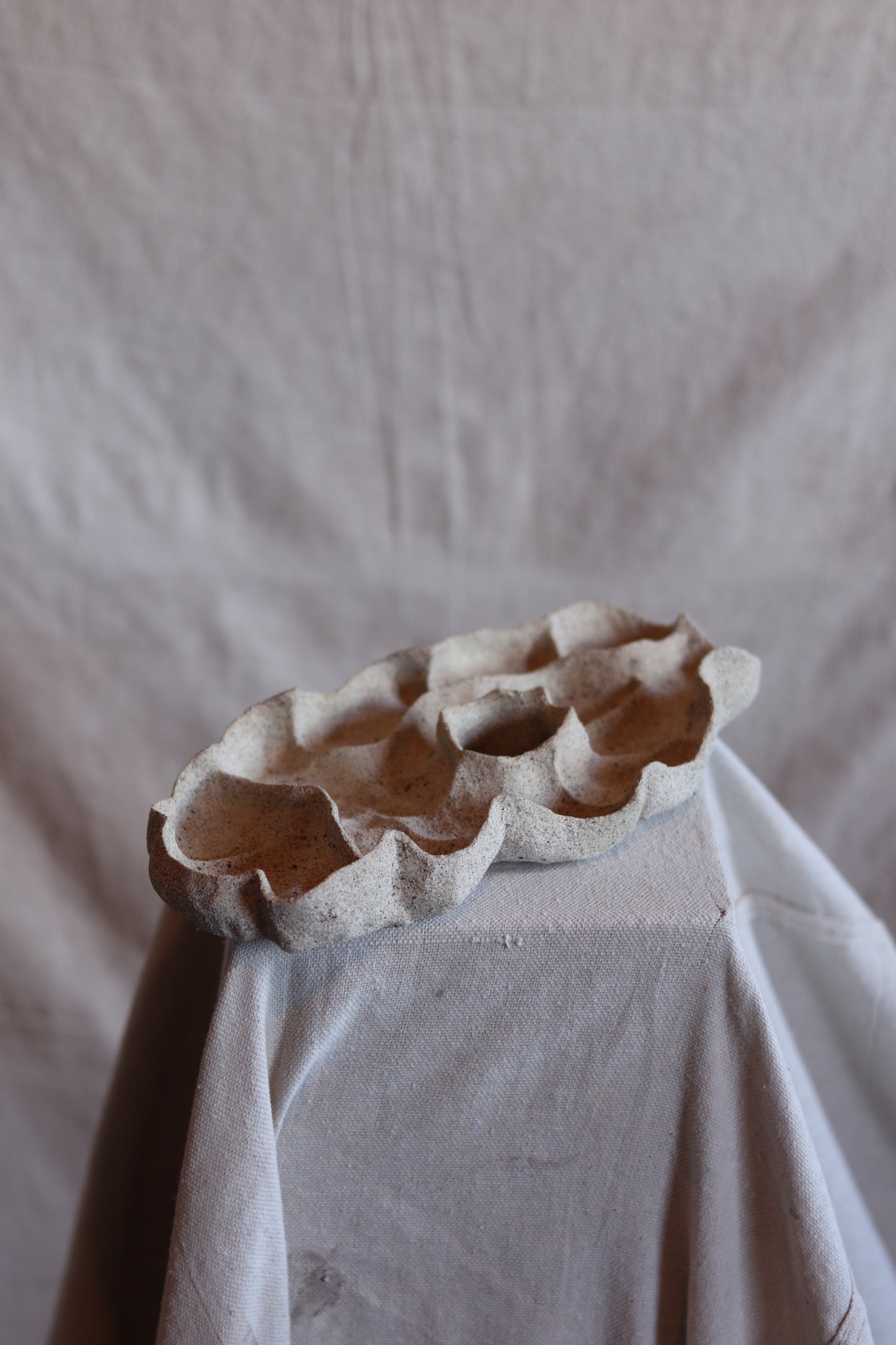11" Gathered Earth Sculptural Dish