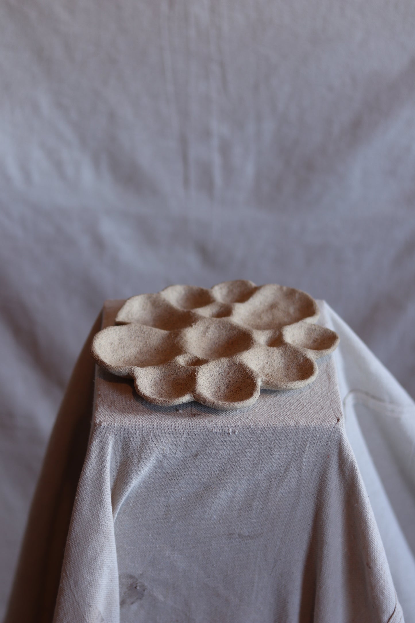 8" Gathered Earth Sculptural Dish