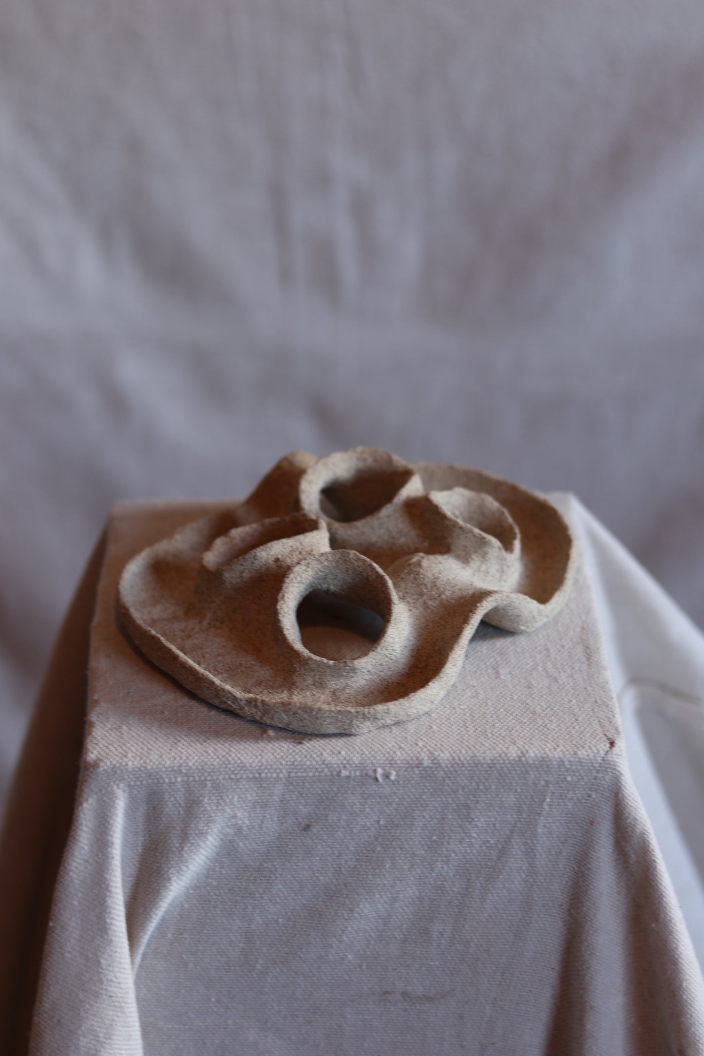 7" Gathered Earth Sculptural Dish