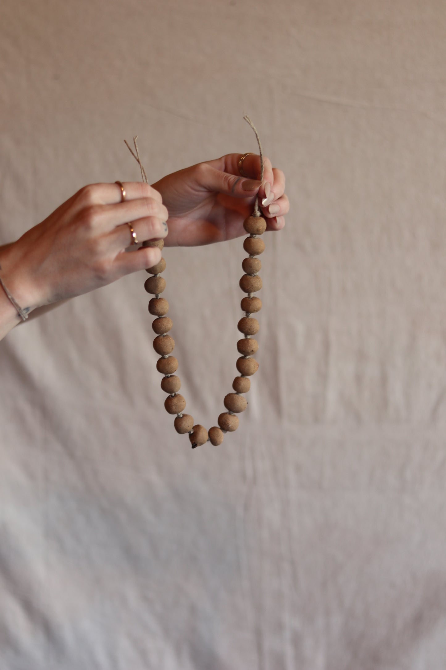 22" Gathered Earth Ancient Bead Strand