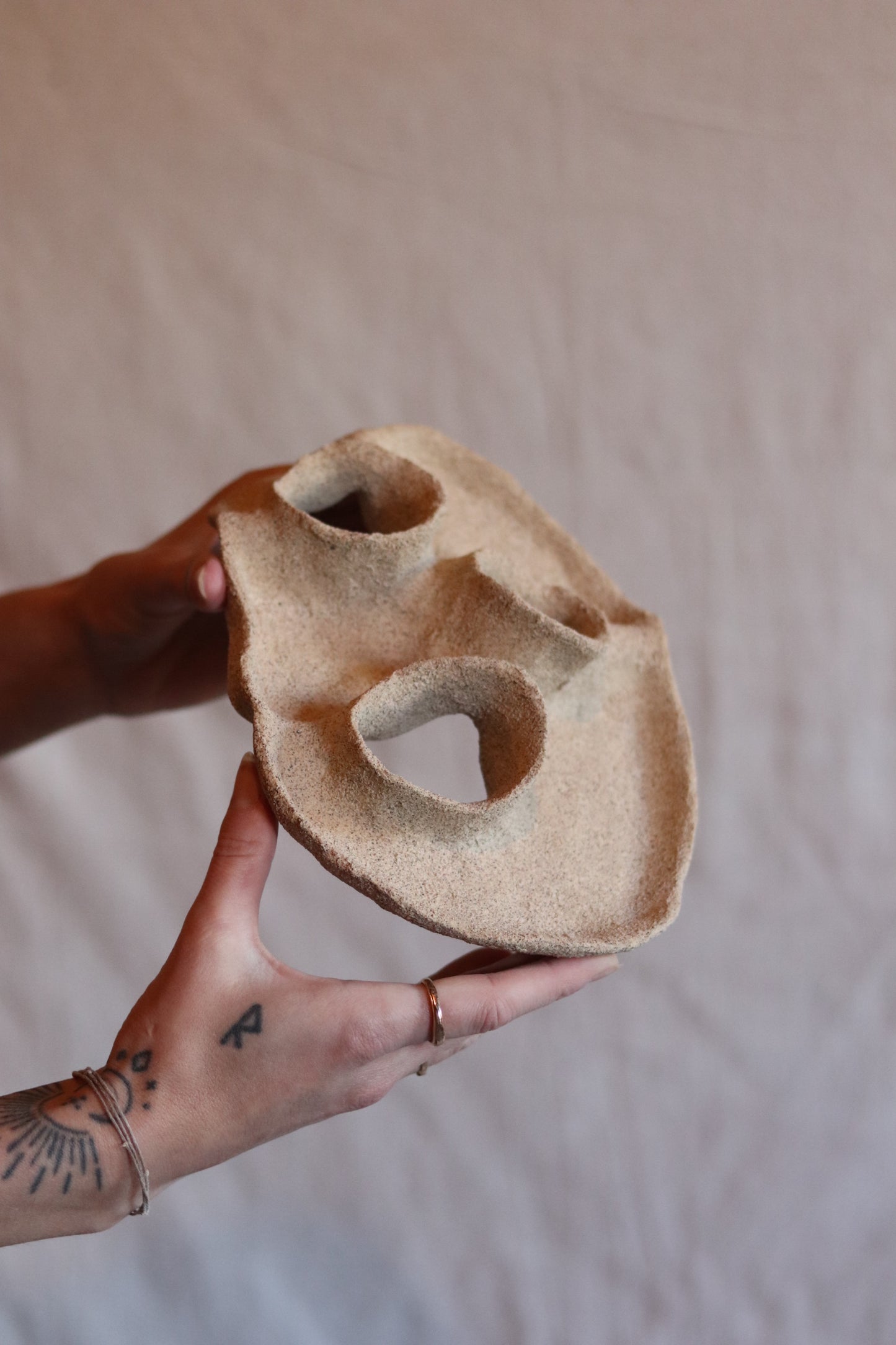 8" Gathered Earth Sculptural Dish