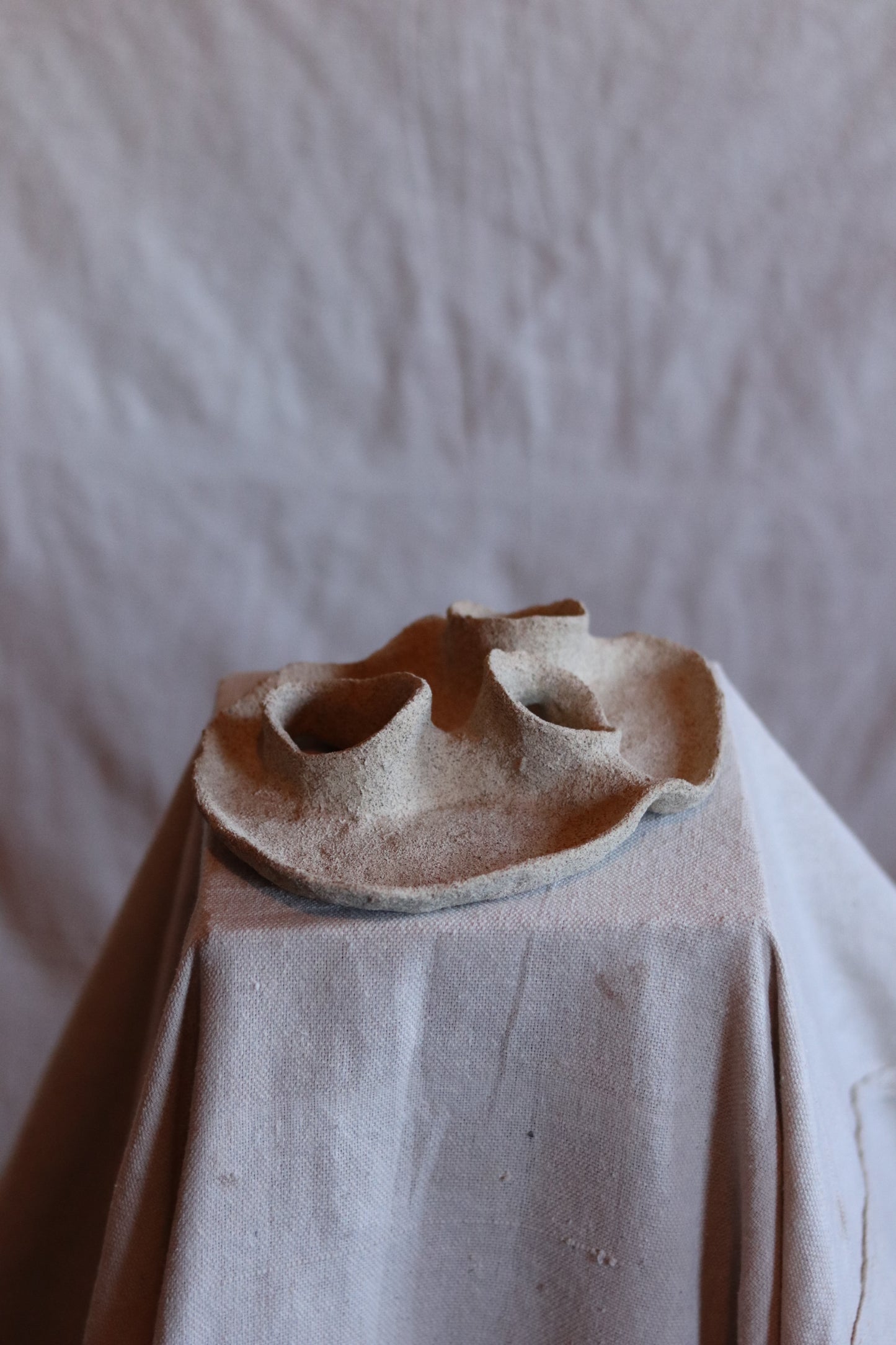 8" Gathered Earth Sculptural Dish