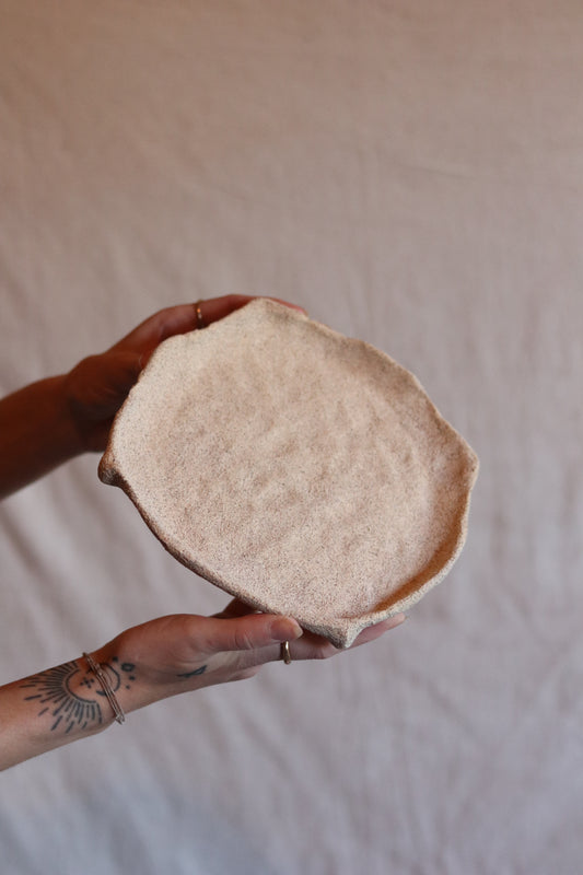 8" Gathered Earth Sculptural Dish