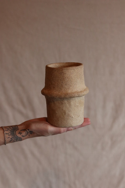 5.5" Gathered Earth Vessel