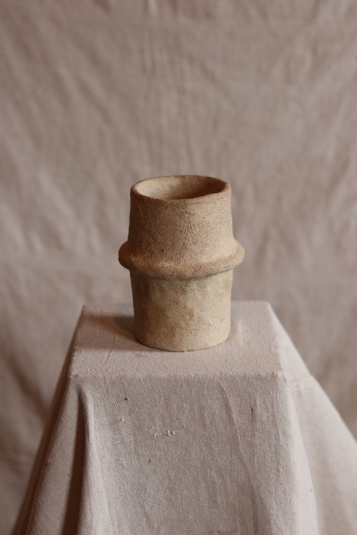 5.5" Gathered Earth Vessel