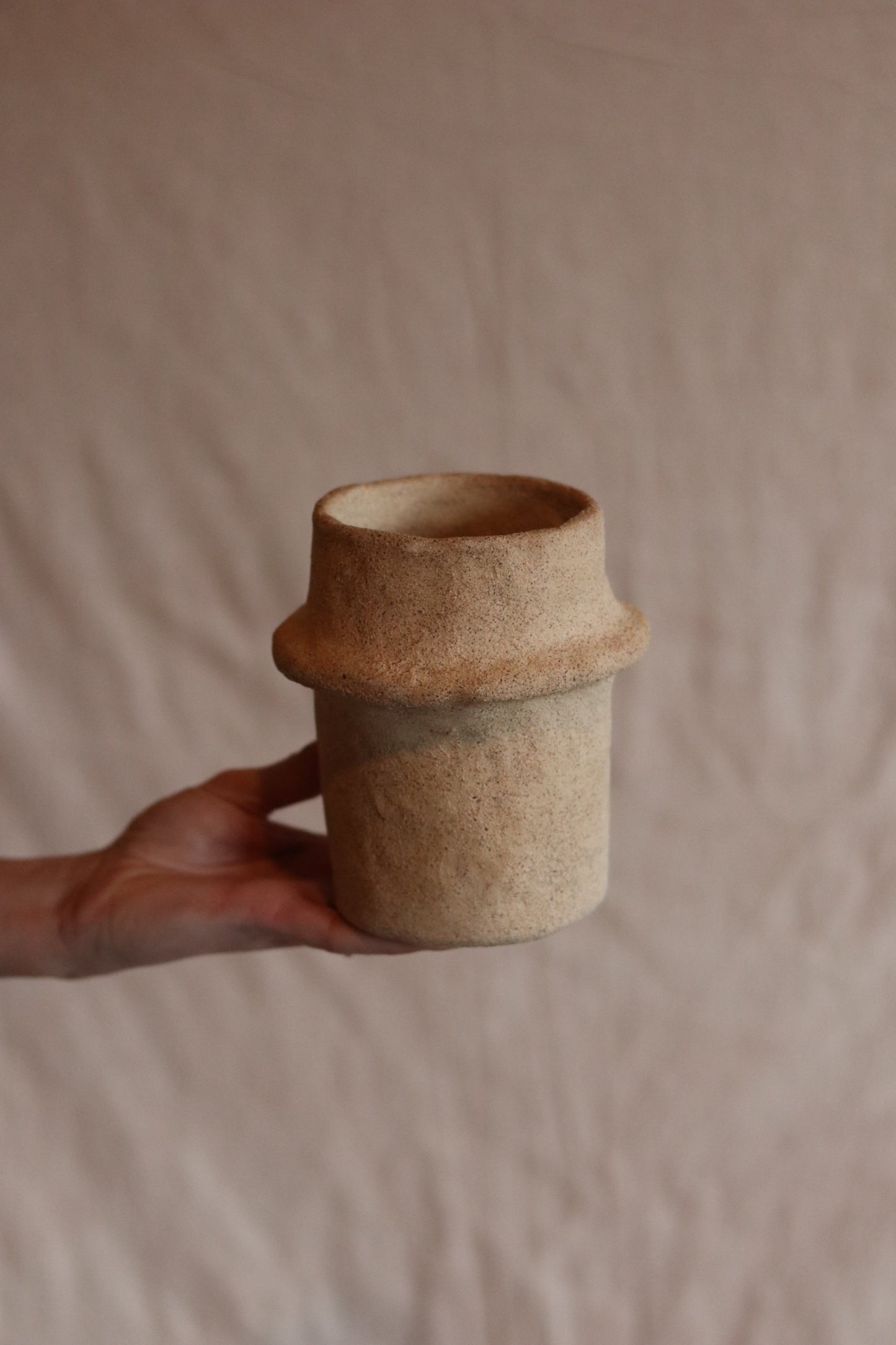 5.5" Gathered Earth Vessel