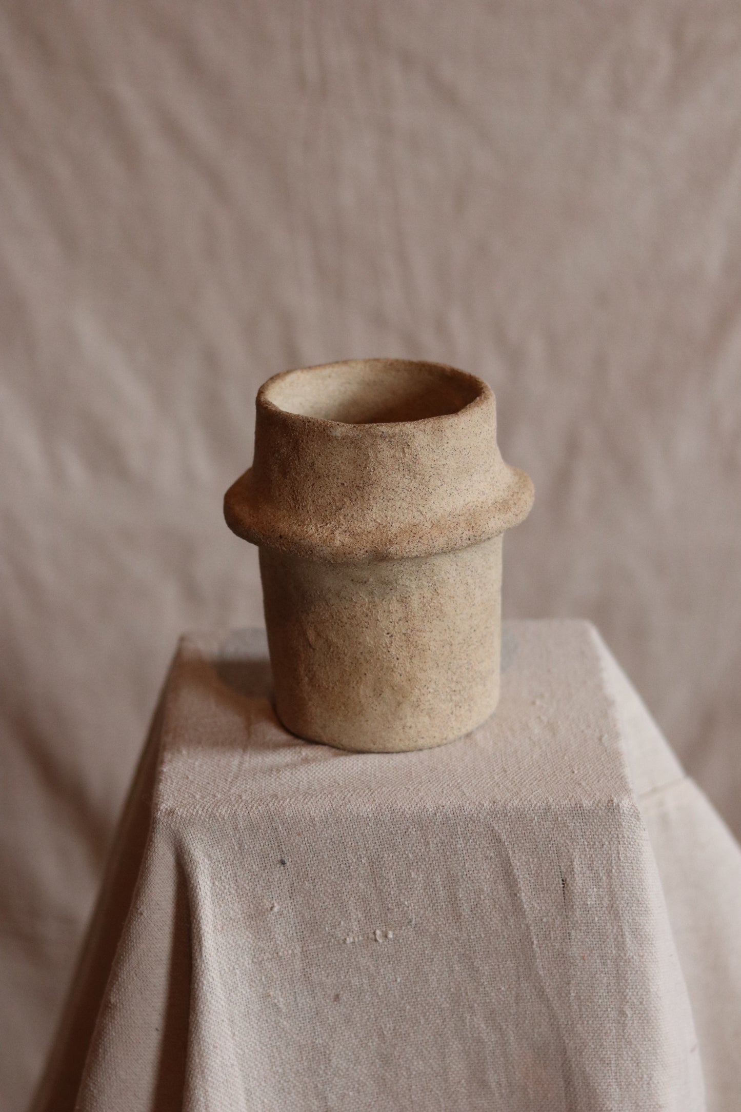 5.5" Gathered Earth Vessel