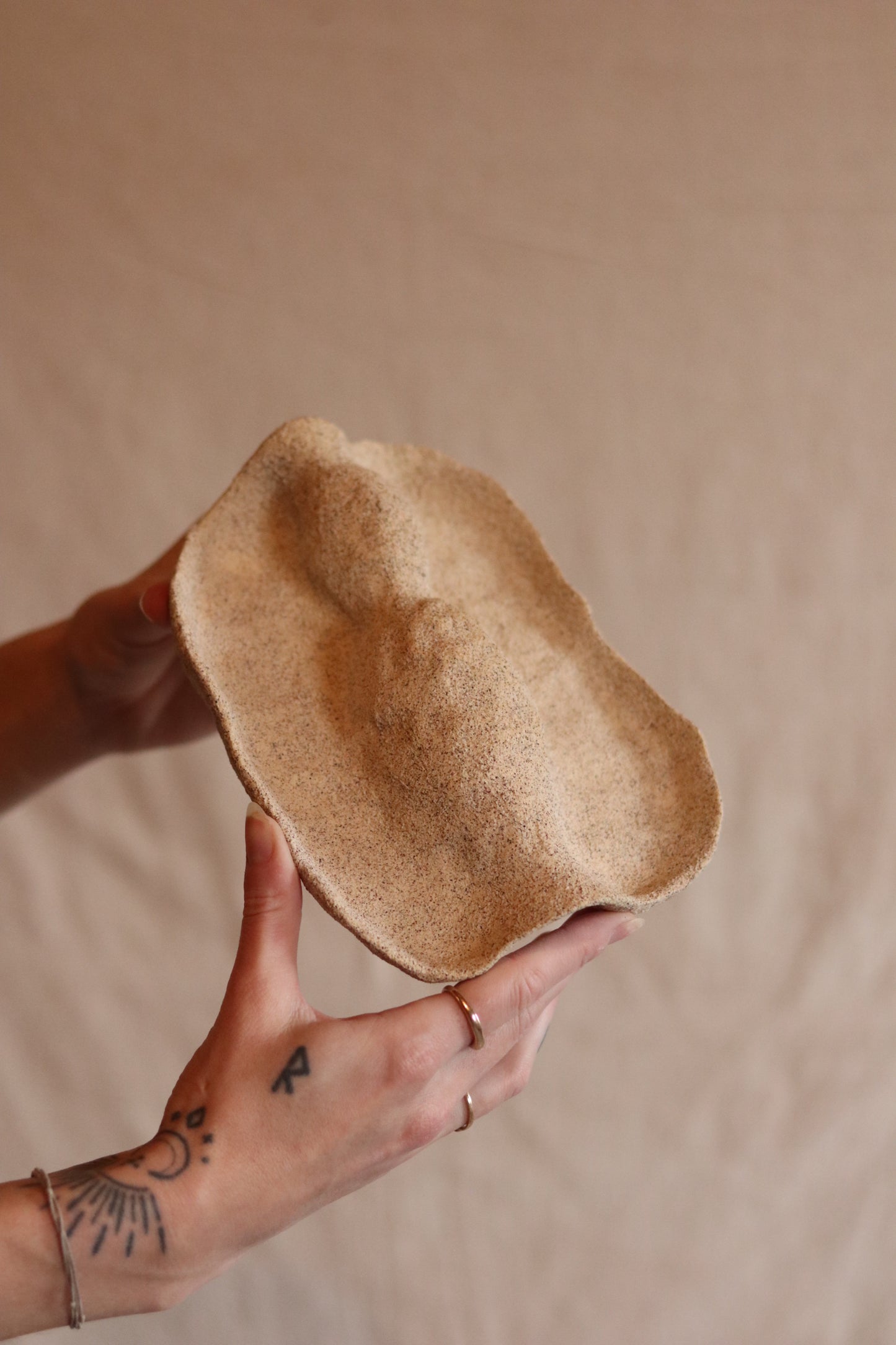 8" Gathered Earth Sculptural Dish