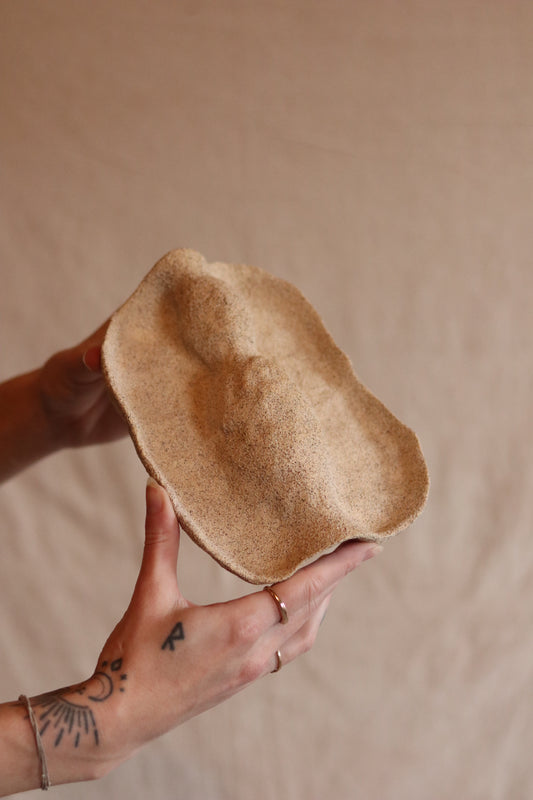8" Gathered Earth Sculptural Dish