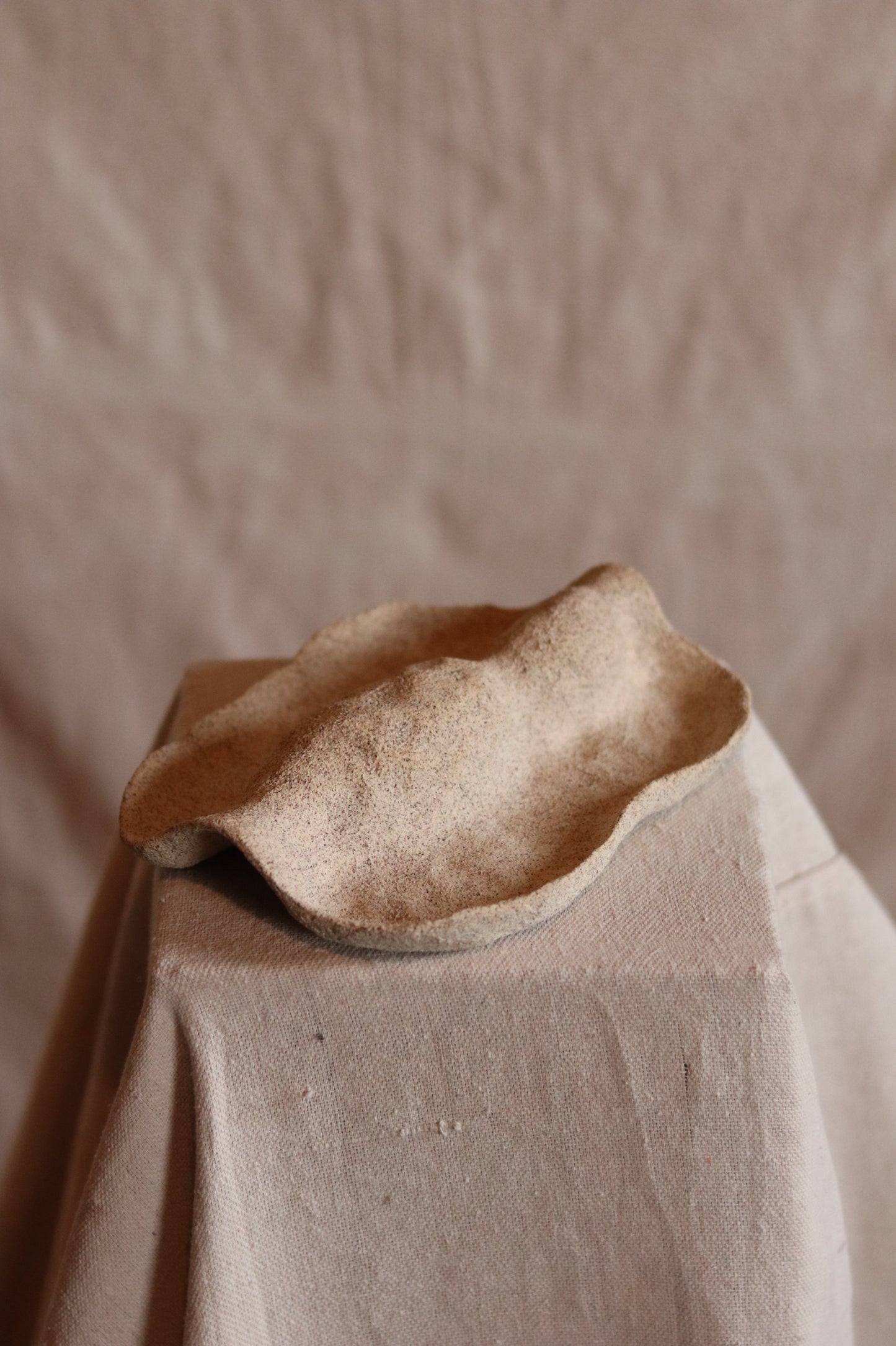 8" Gathered Earth Sculptural Dish