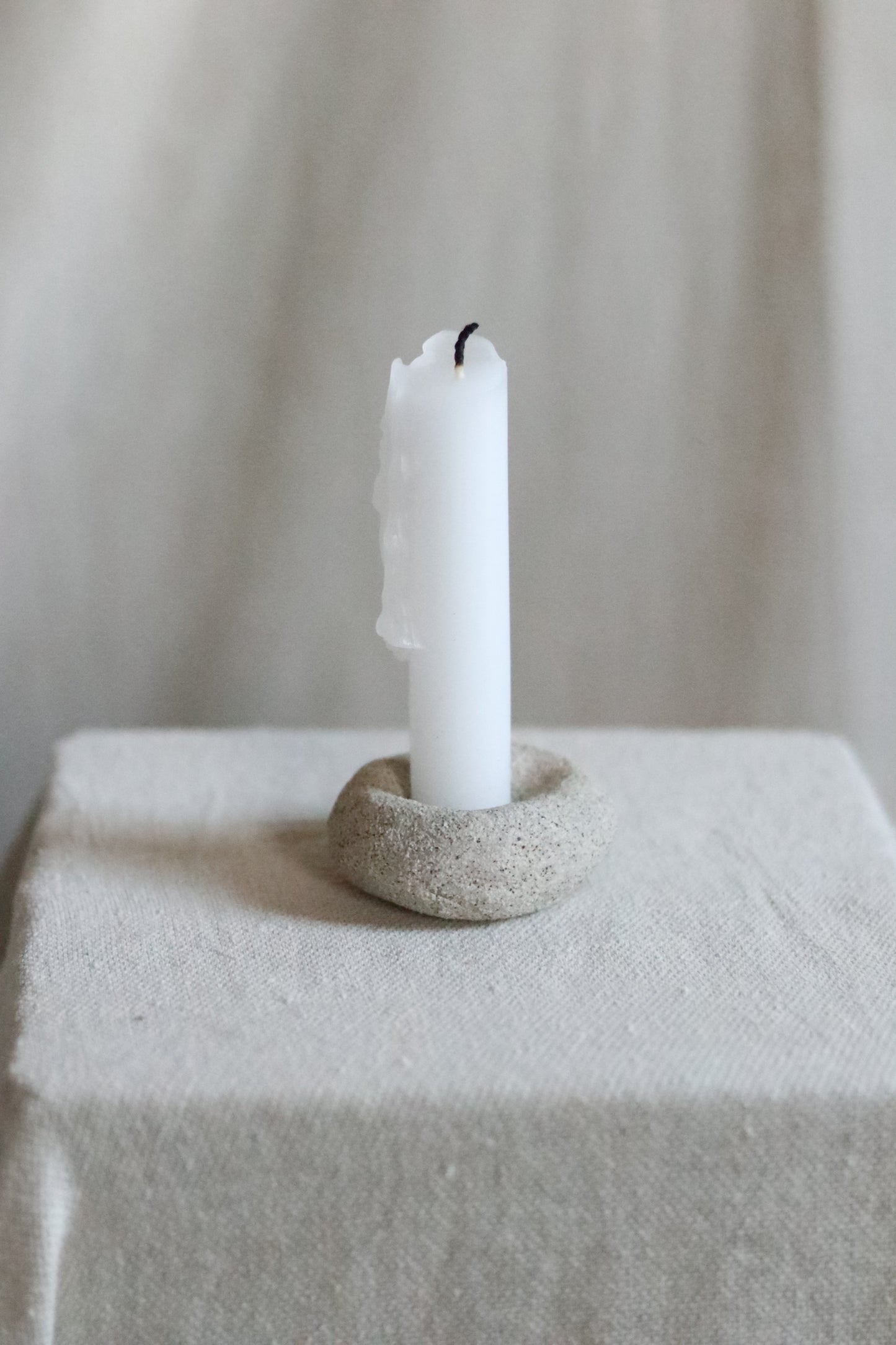 Gathered Earth Sculptural Candle Holder
