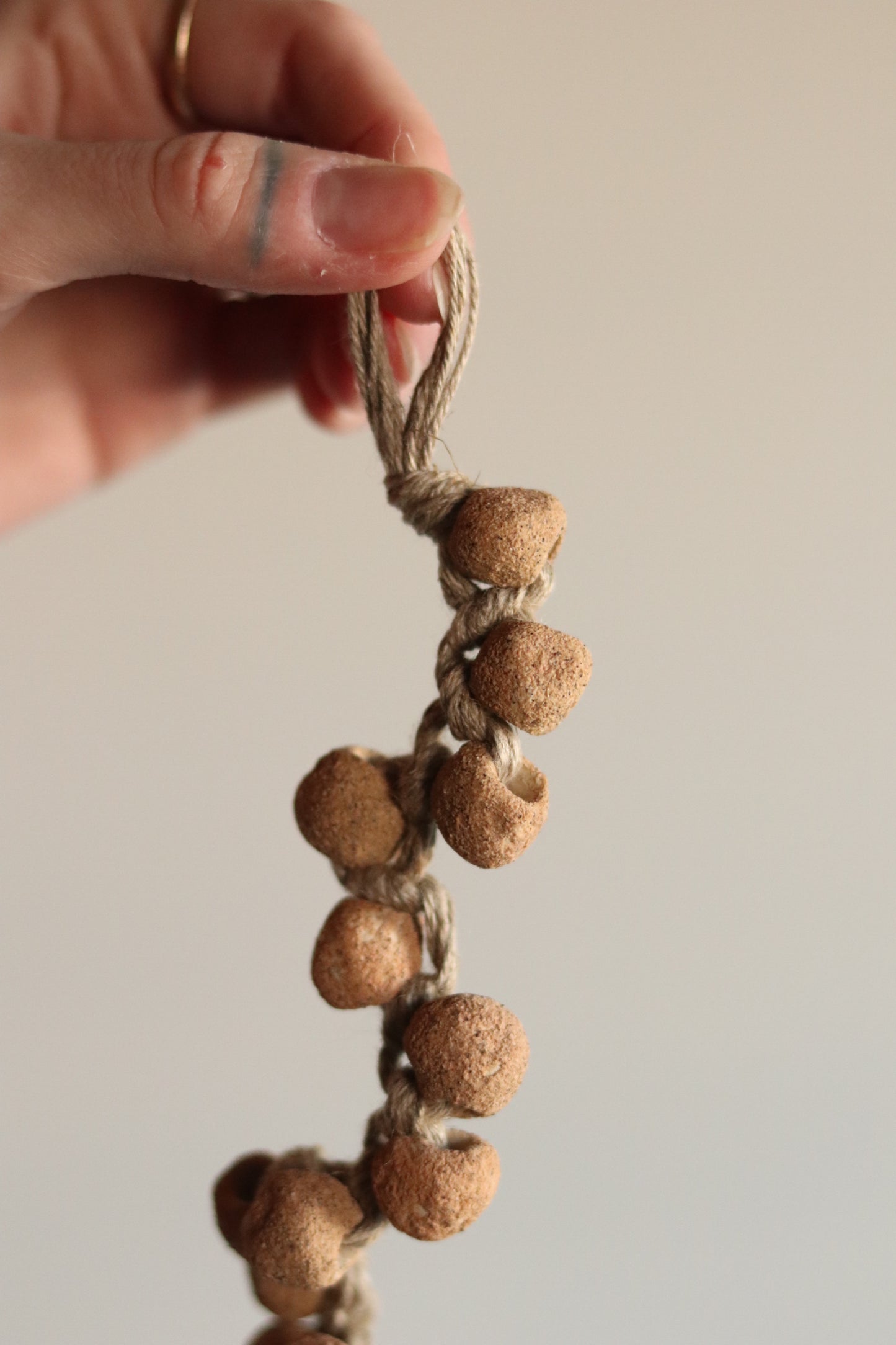 15" Gathered Earth Artifact Bead Strand