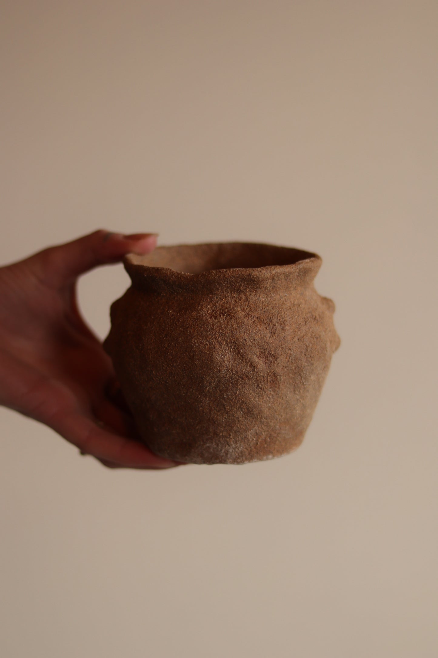 3.5" Gathered Earth Vessel
