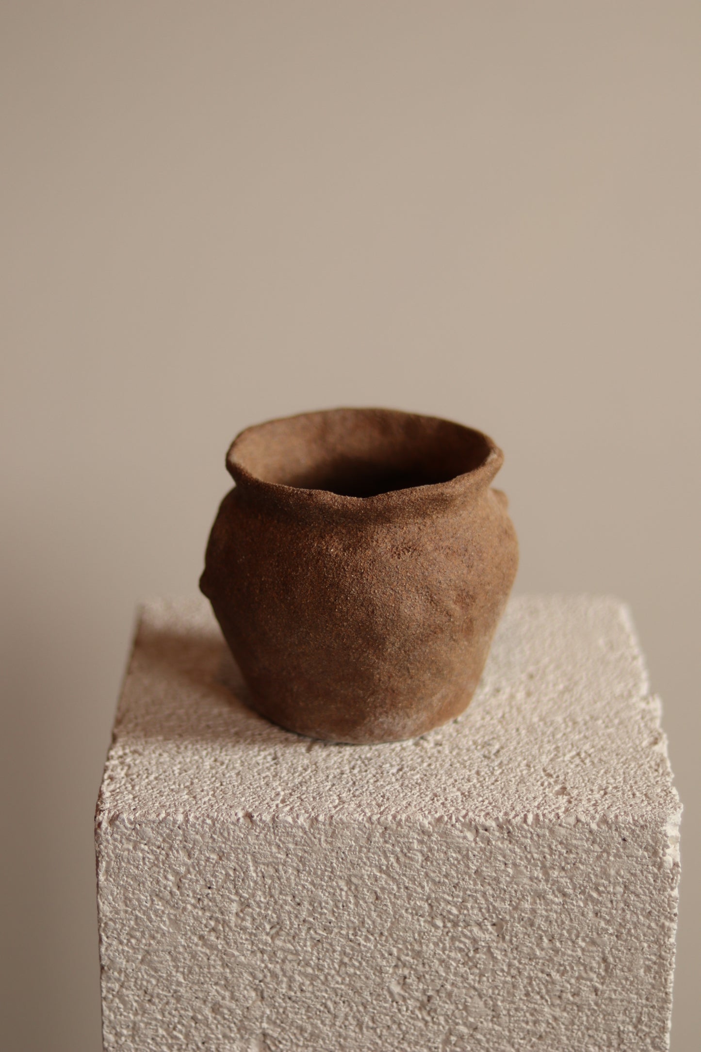 3.5" Gathered Earth Vessel