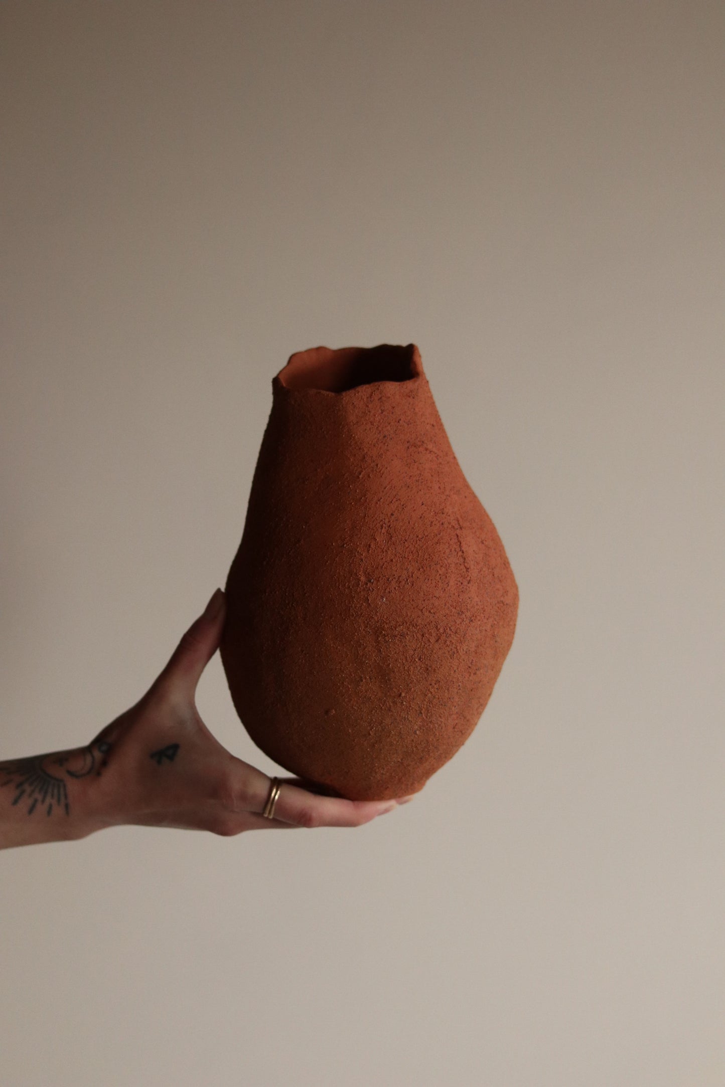 9" Gathered Earth Vessel