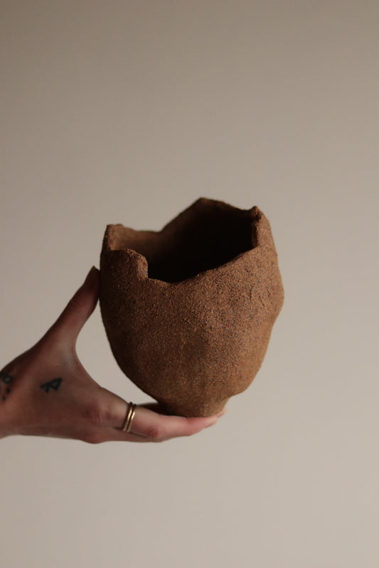 5" Gathered Earth Vessel