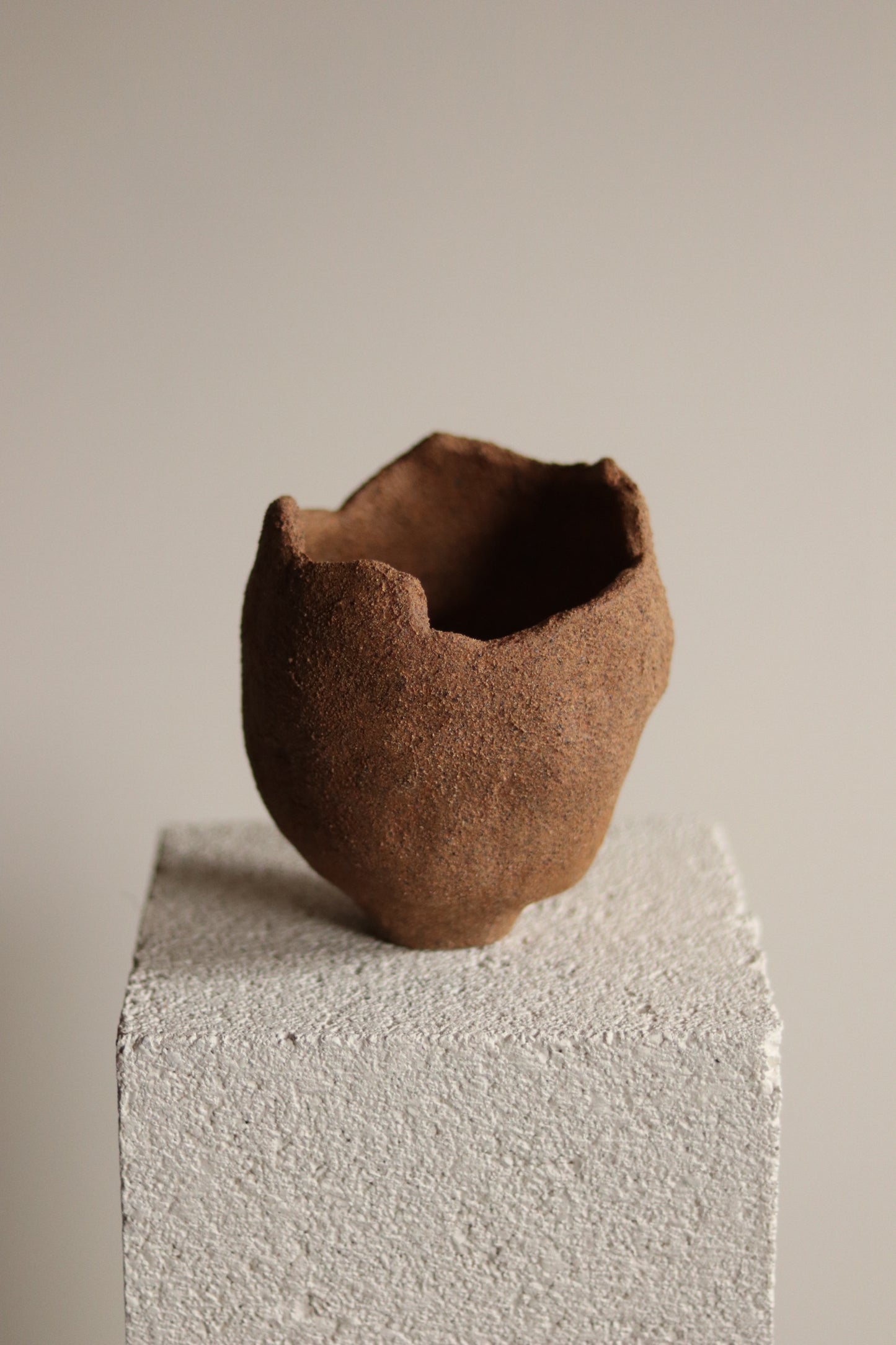 5" Gathered Earth Vessel