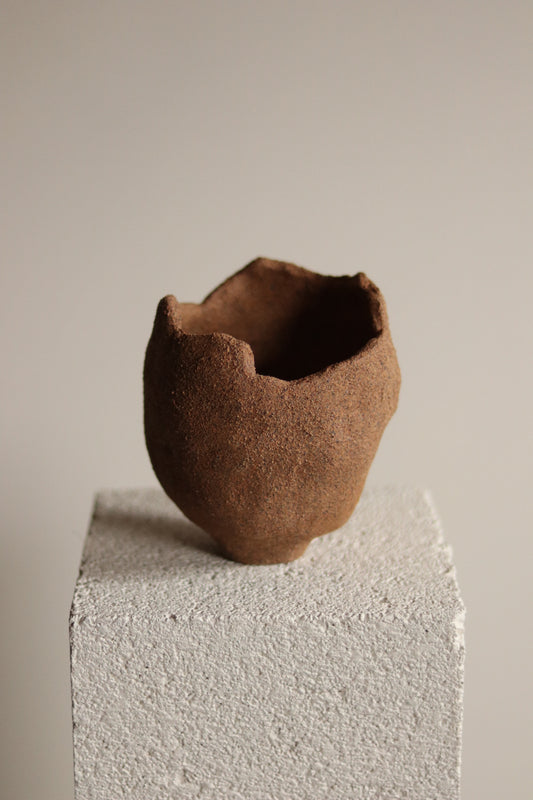 5" Gathered Earth Vessel
