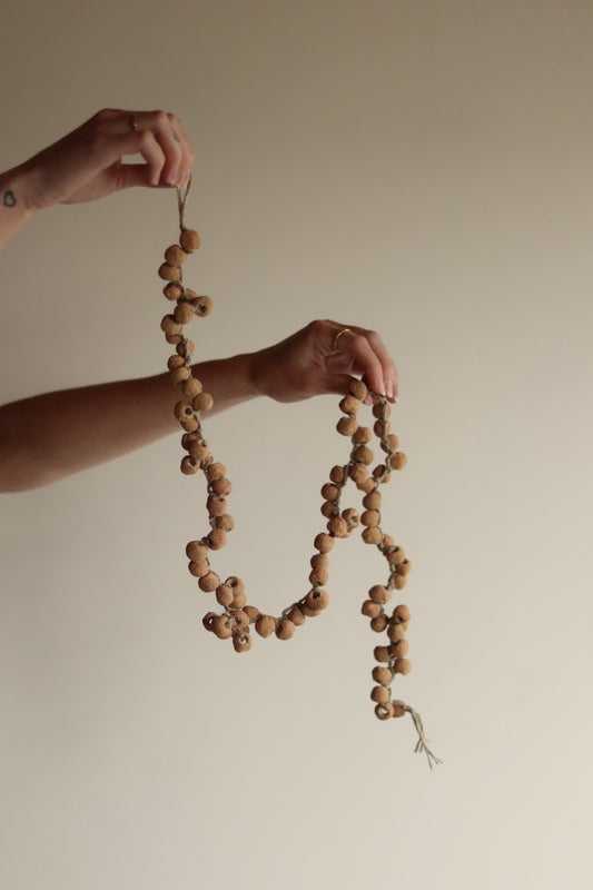 38" Gathered Earth Artifact Bead Strand