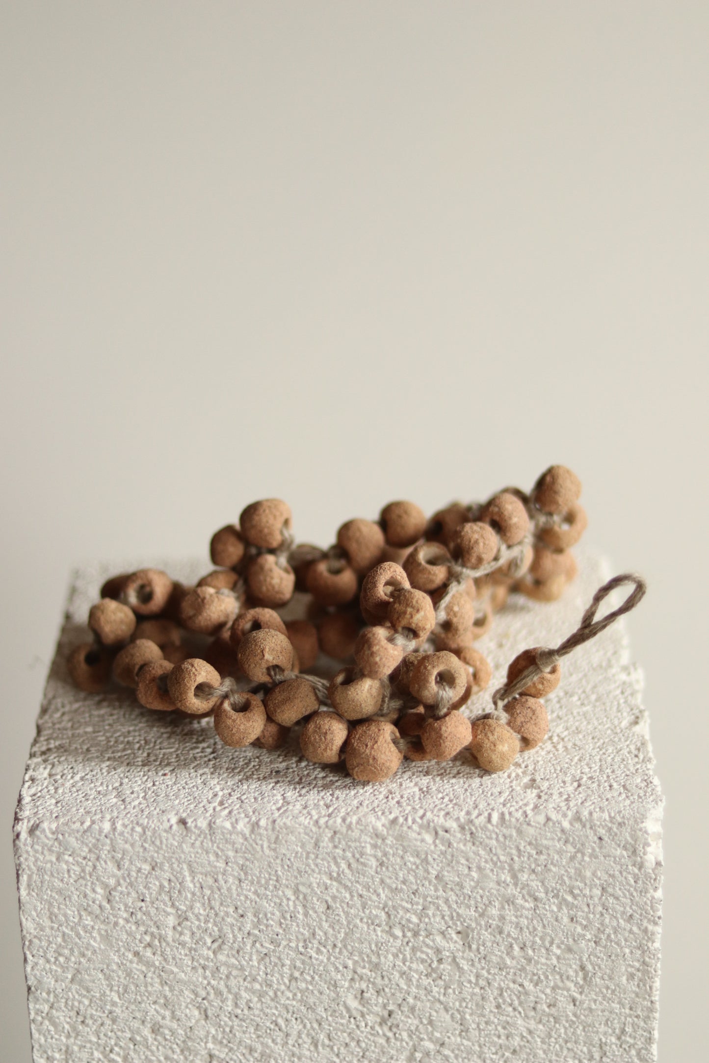 38" Gathered Earth Artifact Bead Strand
